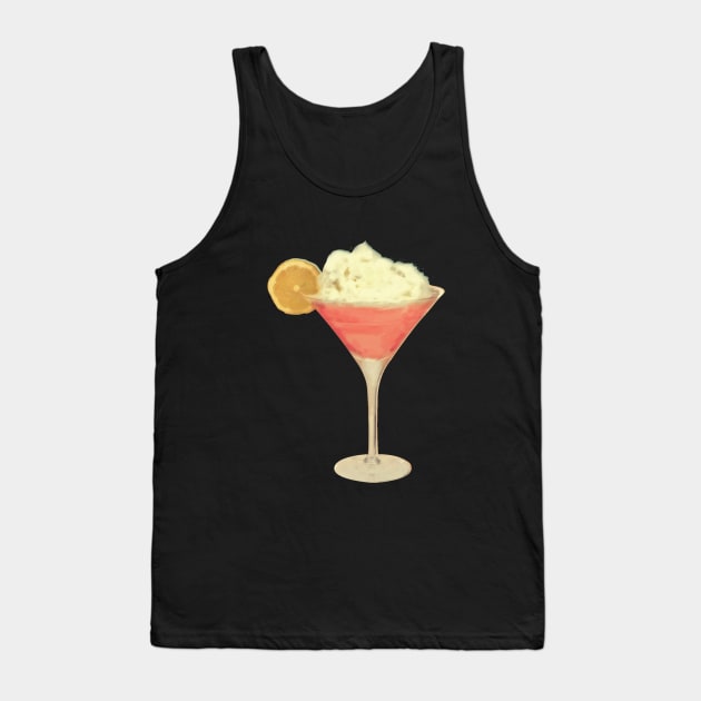 50s Pink Martini Cheesecake Cocktail Tank Top by 3vaN